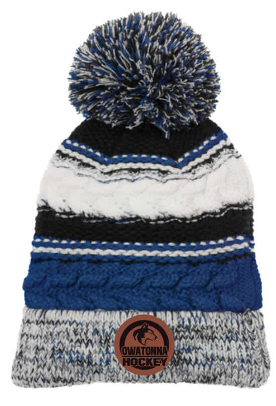 Owatonna Hockey Pom Beanie