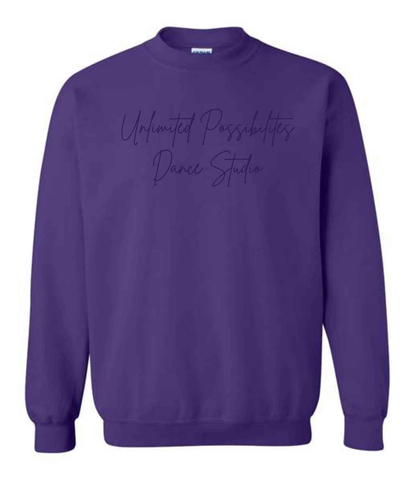 Unlimited Possibilities Monochromatic Purple Embroidered Crewneck