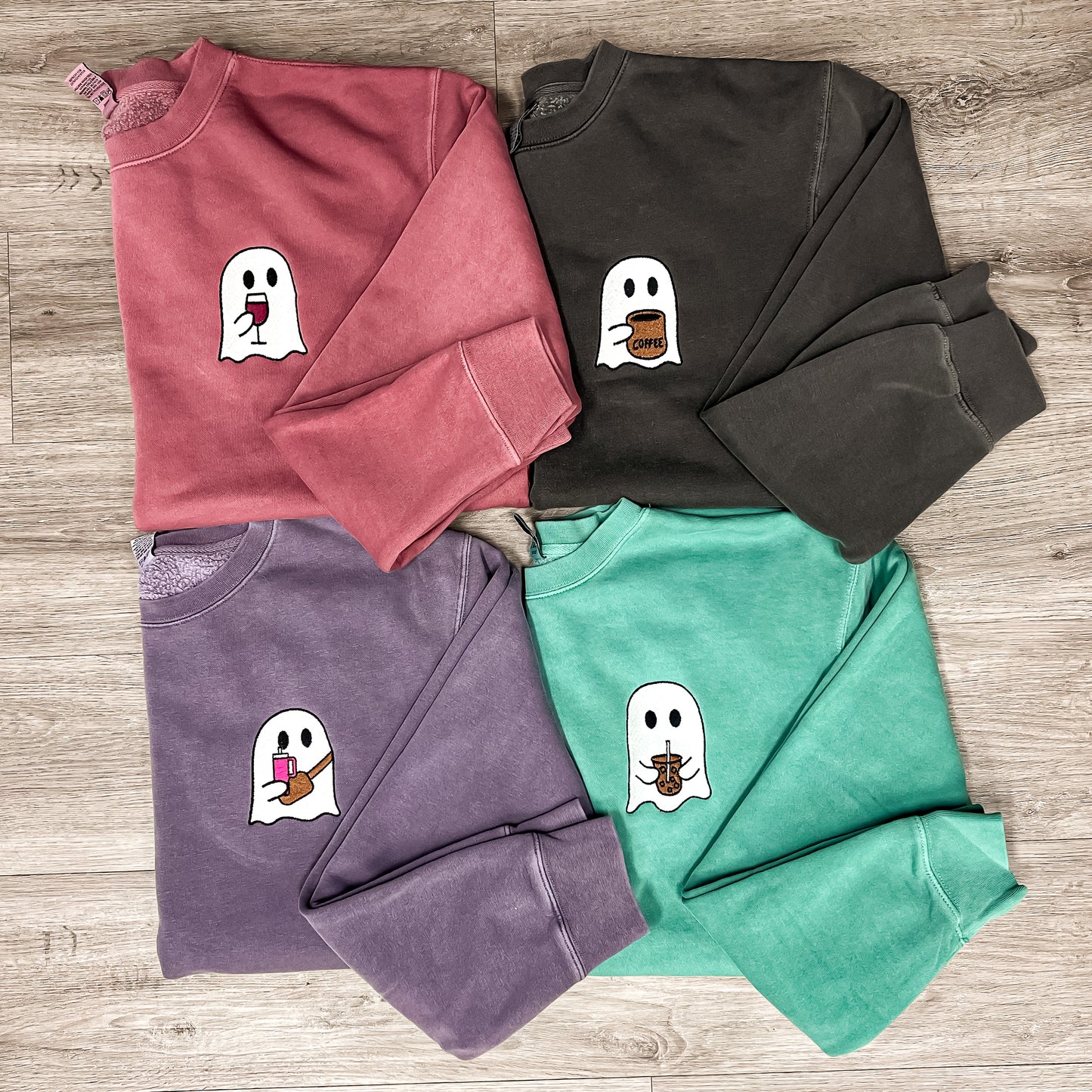Iced Coffee Ghost Crew - 5 color options