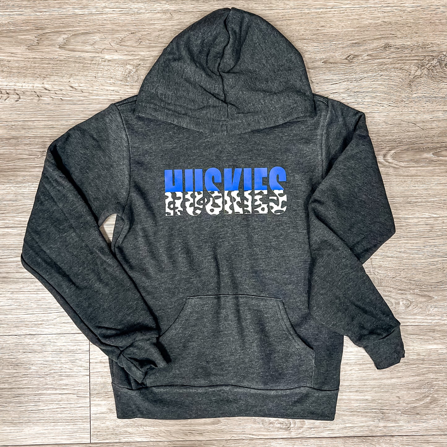 Huskies Cheetah Print Kids Hoodie