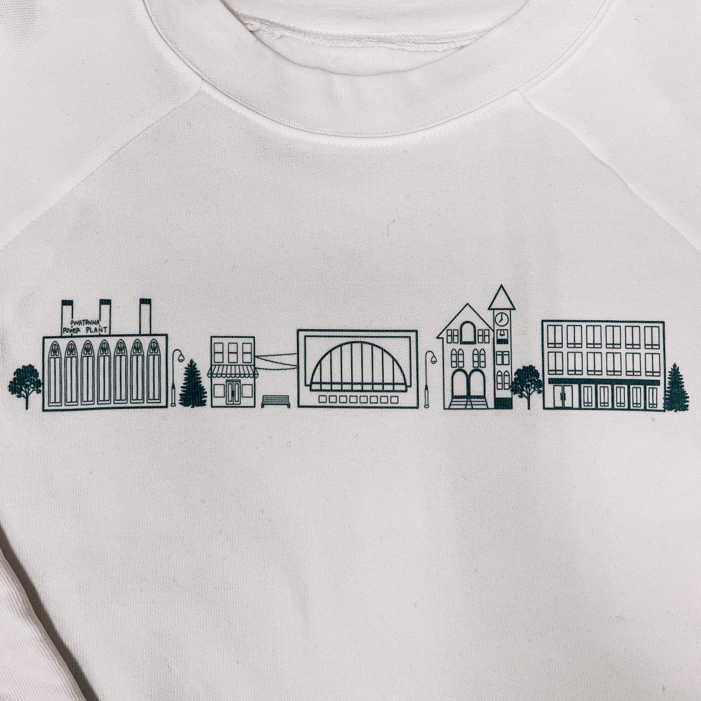 Owatonna Cityscape Midi Cropped Crew