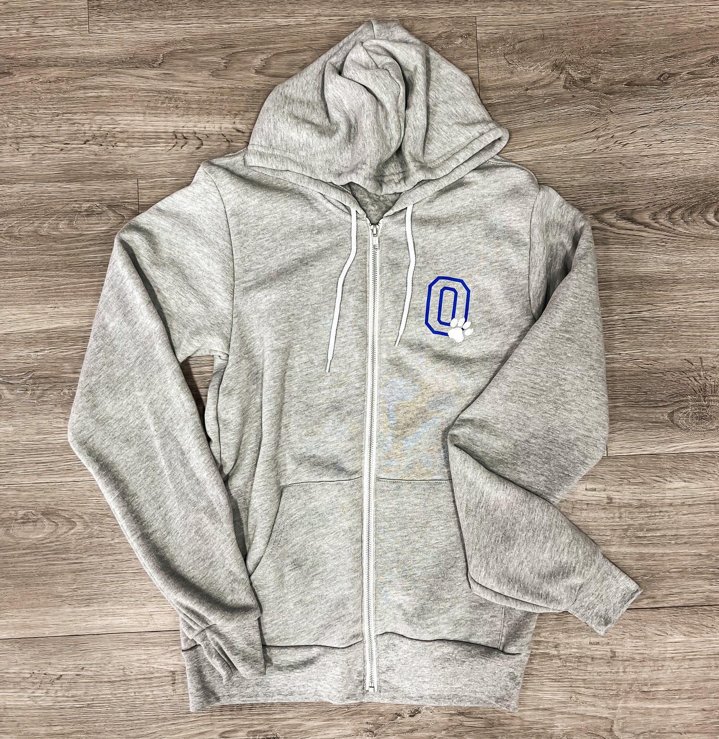 O Paw Full Zip Hoodie- Athletic Heather