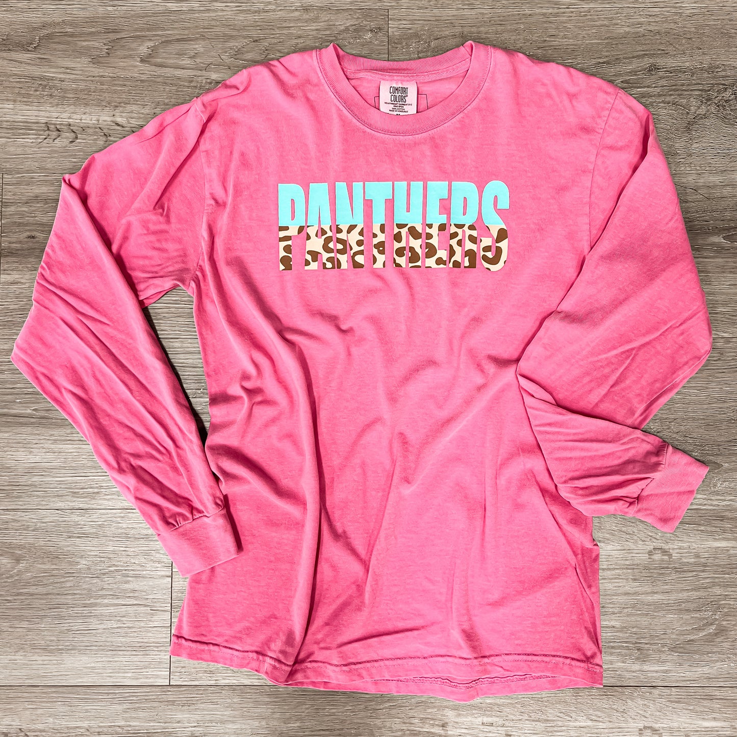 Panthers Cheetah Print Long Sleeve