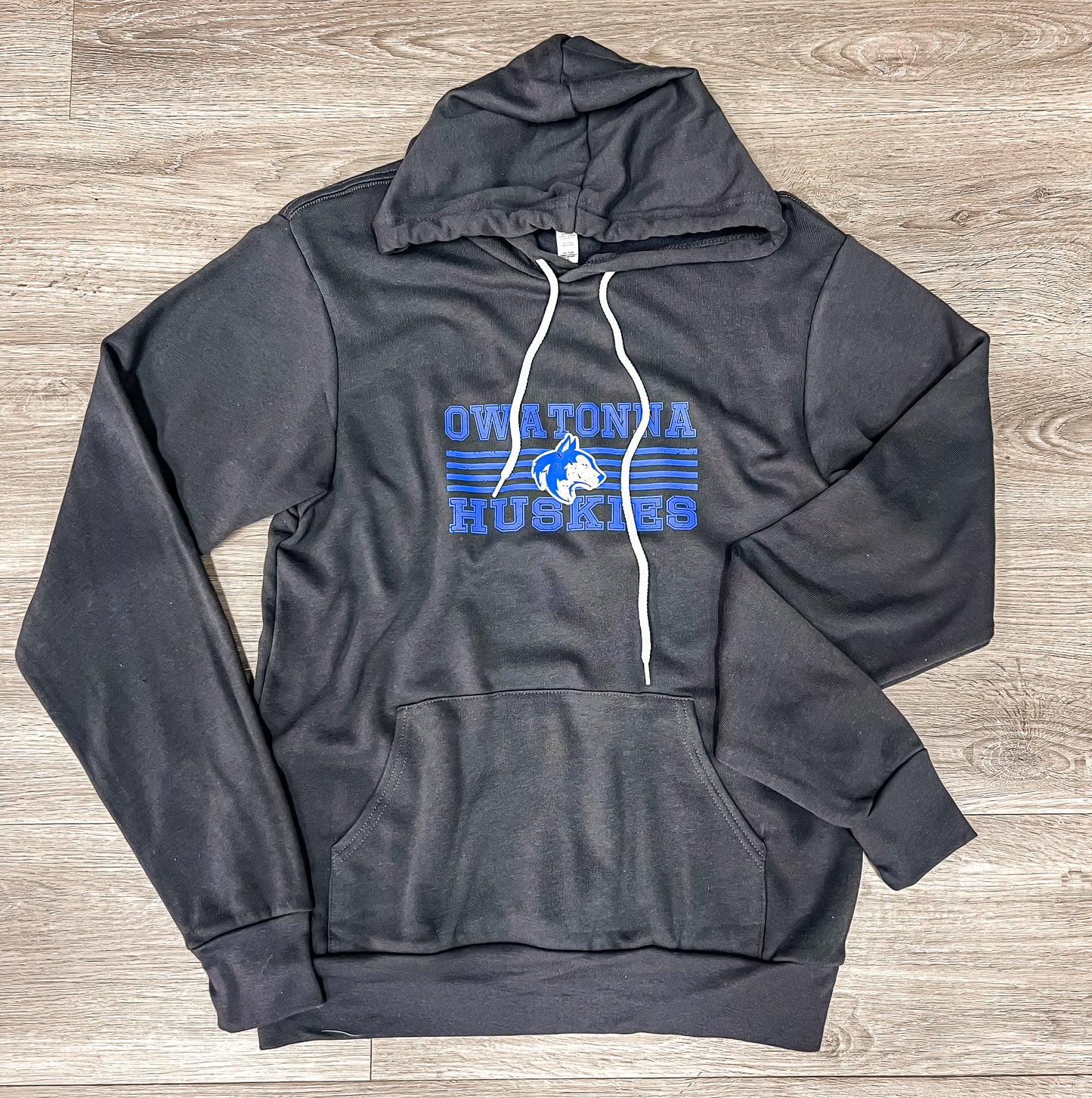 Huskies Lines Hoodie- Dark Grey