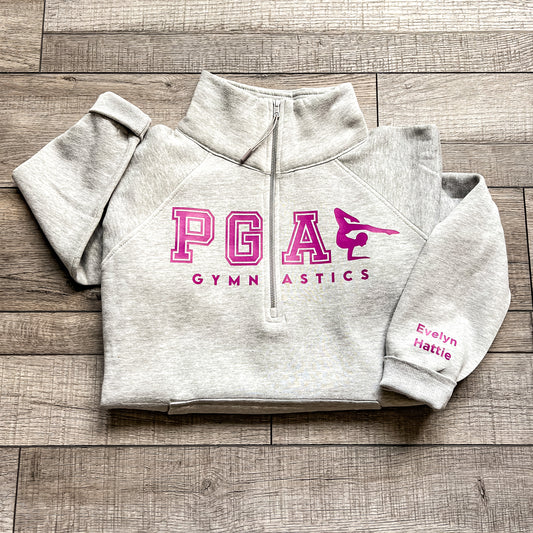 PGA Collegiate Sweatshirt- Women’s Collared 1/2 Zip: 2 Colors
