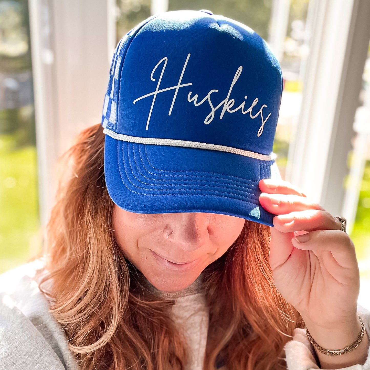 Huskies Script Trucker Hat