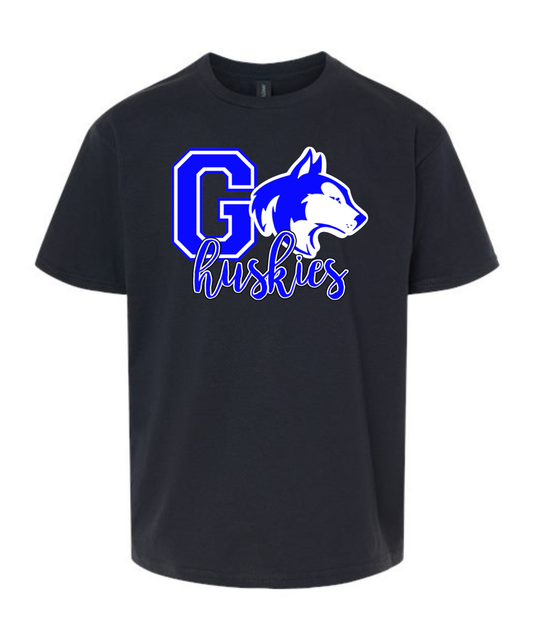 Go Huskies Head Tee- McKinley