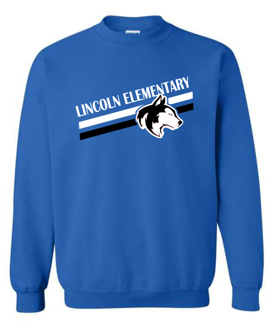 Lincoln Elementary Slant Sweatshirt- Lincoln