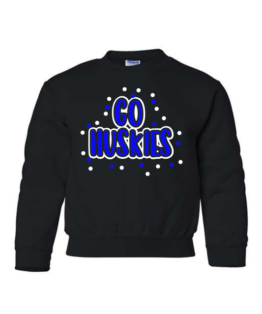 Go Huskies Dot Sweatshirt- McKinley
