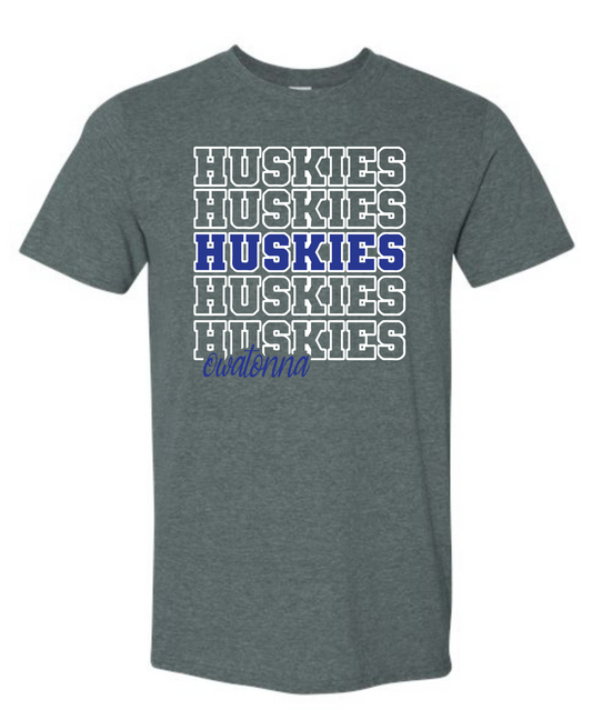 Huskies on Repeat Tee- OEC