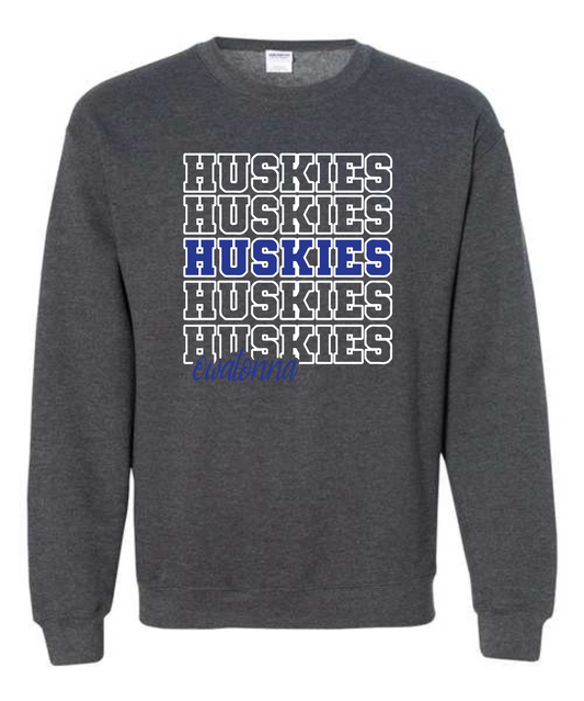 Huskies on Repeat Sweatshirt- OEC
