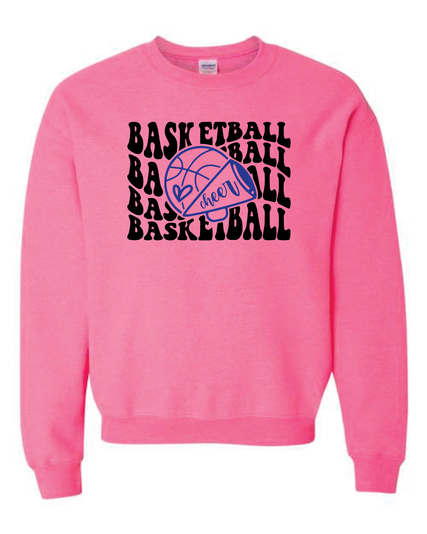 OHS Cheer Groovy Basketball Sweatshirt- Multiple Colors