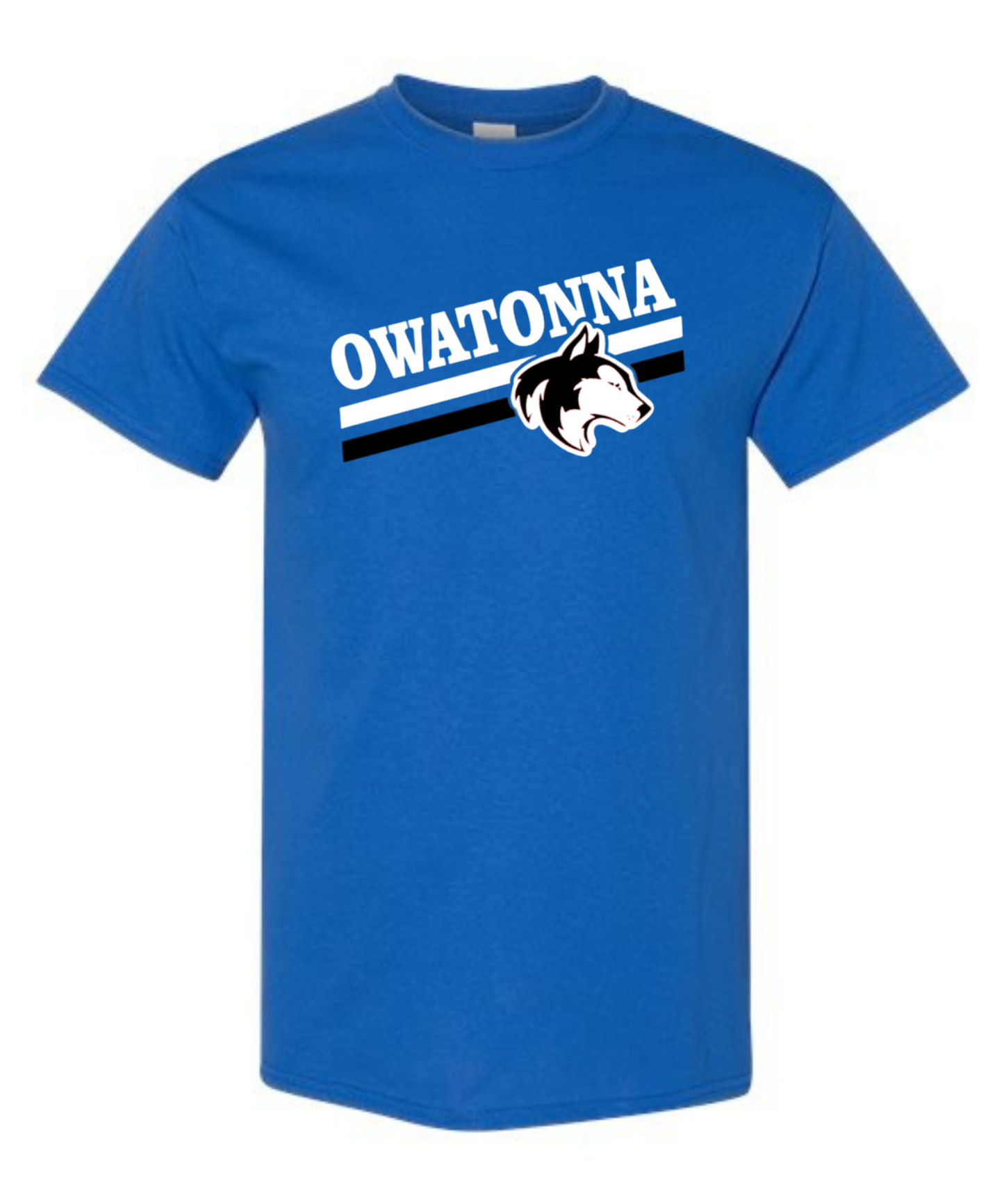 Owatonna Huskies Slant Tee- OEC