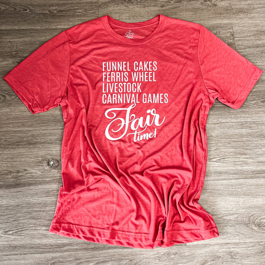 It's Fair Time Tee- Red
