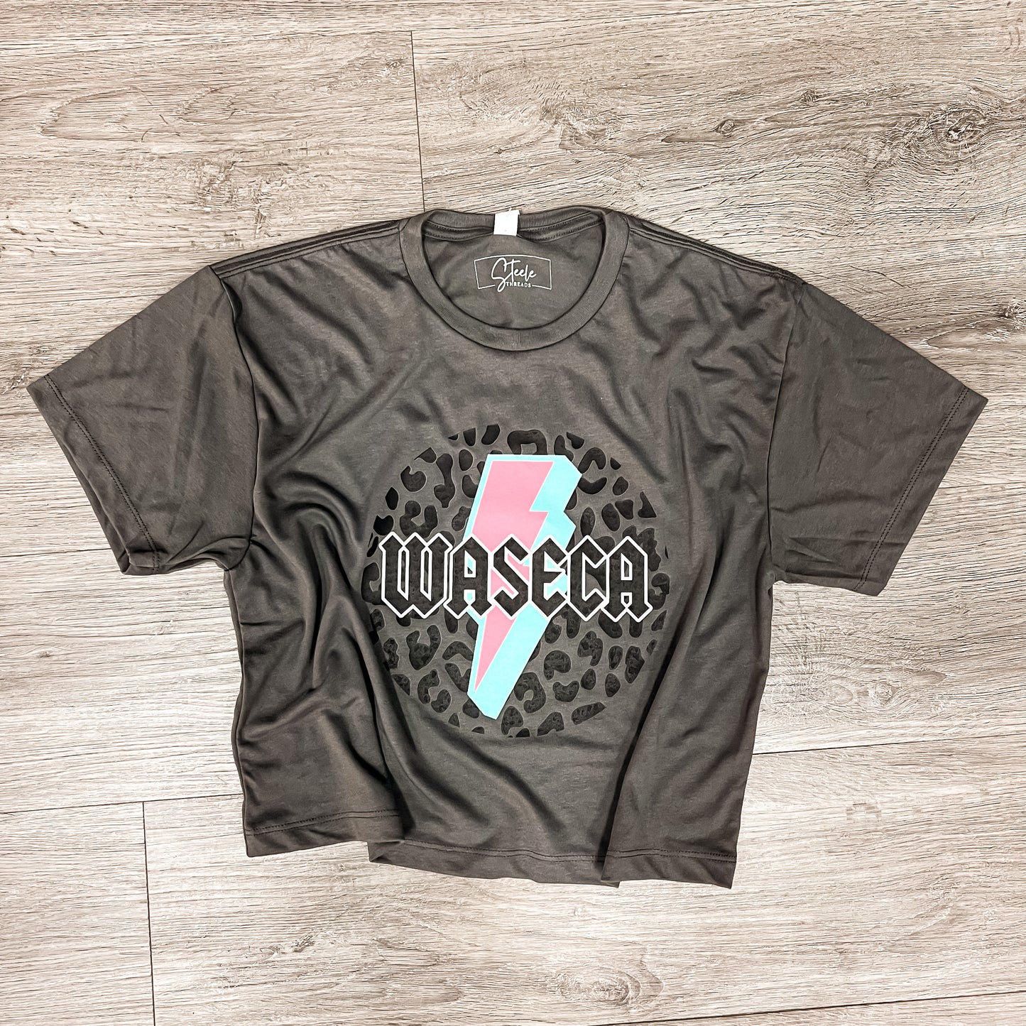 Waseca Lightening Bolt Cropped Tee
