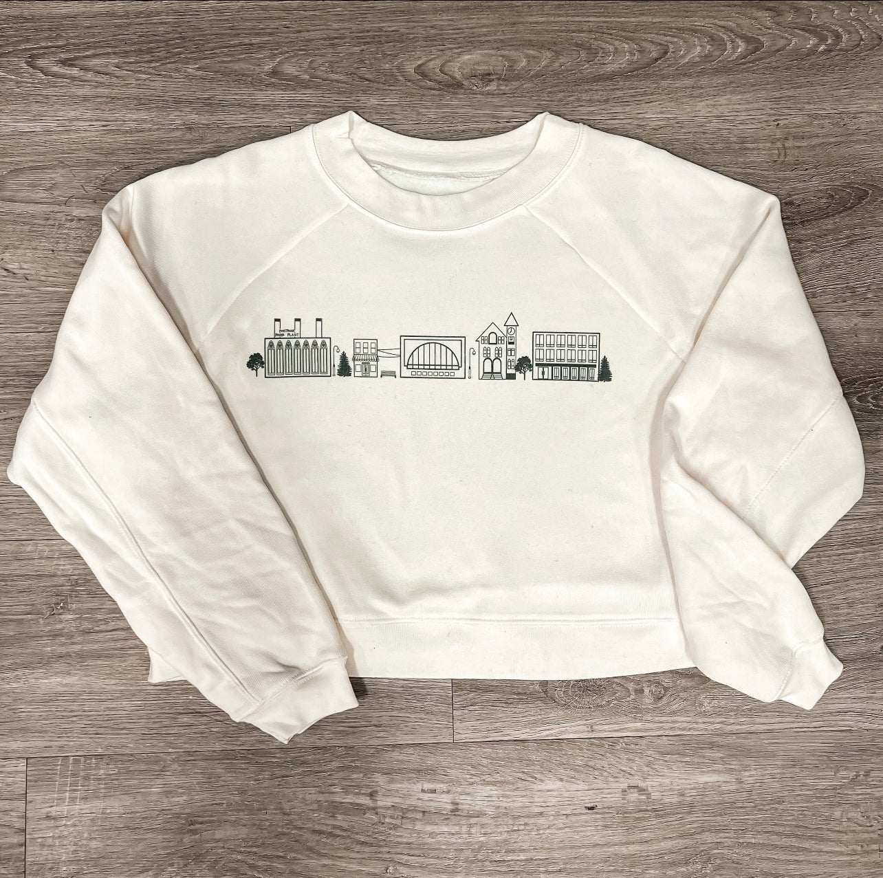 Owatonna Cityscape Midi Cropped Crew